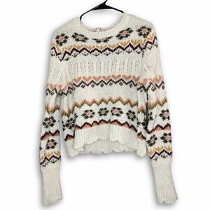 Philosophy Bobble Knit Ivory Sweater - Size Large